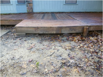 home inspection deck